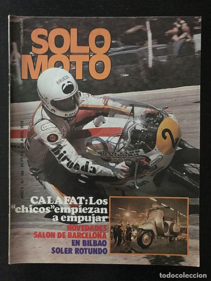 Cars and Motorcycles: SOLO MOTO N&ordm; 189 - MOTOCROSS MARBELLA SALON BARCELONA POSTER PALOMO TRIAL SANTIGOSA CROSS CALAFAT
