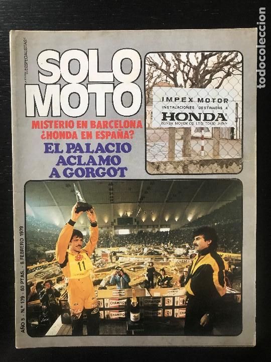Cars and Motorcycles: SOLO MOTO N&ordm; 179 - LUSUARDI TRIAL INDOOR BARCELONA POSTER SCHREIBER PARIS DAKAR IGNACIO BULTO