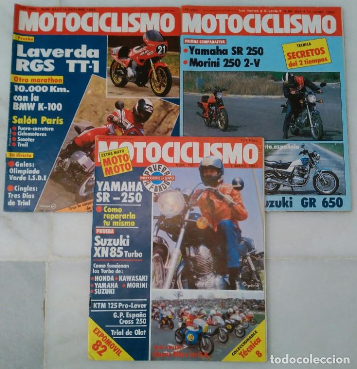 Automobili e Motociclette: Lote 3 N&uacute;meros Revista - Motociclismo - Num. 750,804,822. A&ntilde;os 1982-83