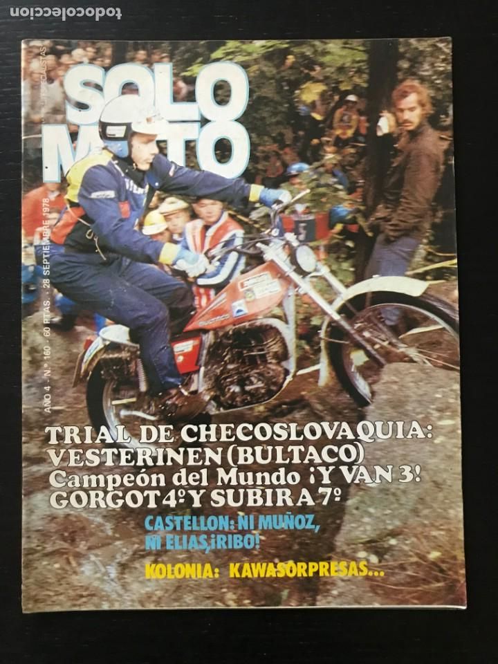 Cars and Motorcycles: SOLO MOTO N&ordm; 160 - CRITERIUM TRIAL CHECOSLOVAQUIA MOTOCROSS CASTELLON POSTER PALOMO YAMAHA BOL D&acute;OR