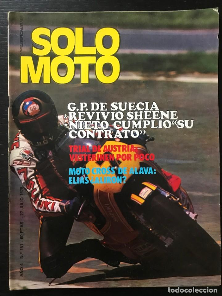 Coches y Motocicletas: SOLO MOTO N&ordm; 151 - MONTESA CRONO TRIAL AUSTRIA POSTER GRAU YAMAHA GP SUECIA MORINI 500 GIMSON JUMPER