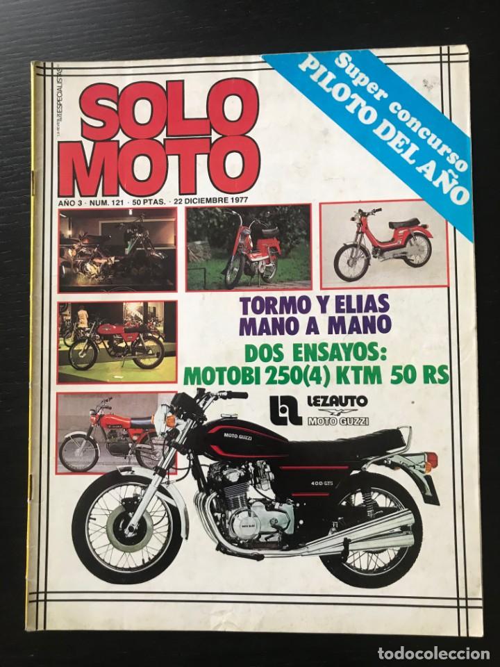 Cars and Motorcycles: SOLO MOTO N&ordm; 121 - NARCISO CASAS POSTER KAVINOV KTM 50 RSL MOTOBI 254 EXPEDICION BORNEO 77