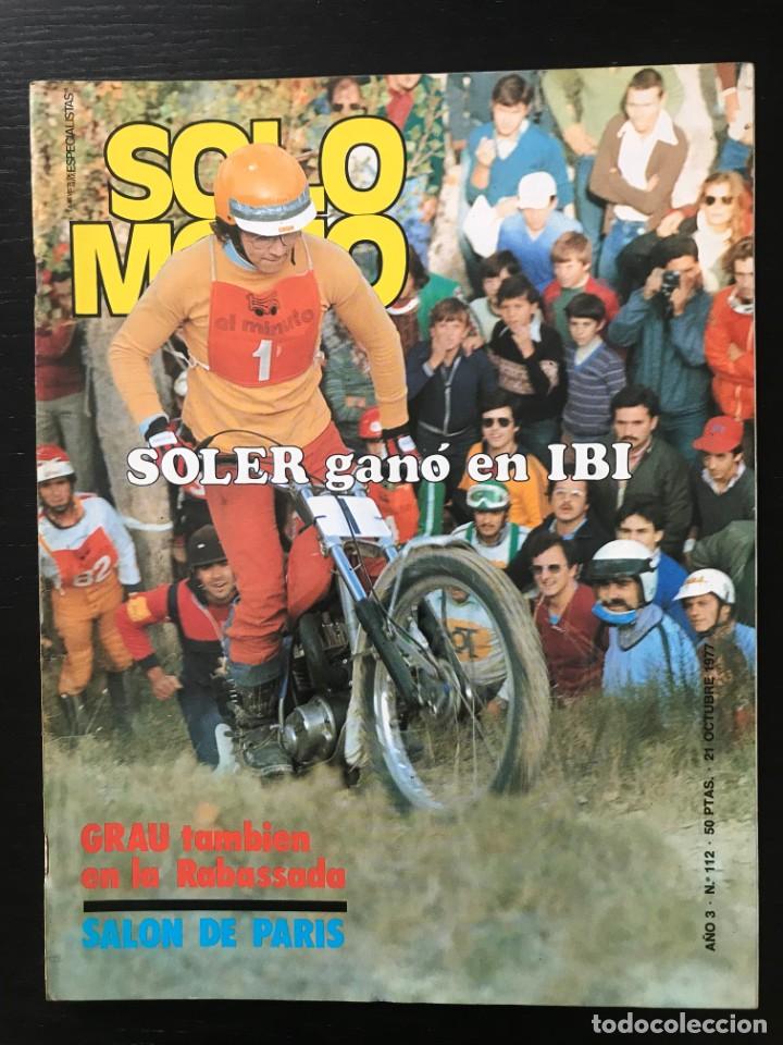 Cars and Motorcycles: SOLO MOTO N&ordm; 112 - CUESTA RABASSADA MOTOCROSS TORELLO TRIAL IBI POSTER DEL POZO CHIQUI SALON PARIS