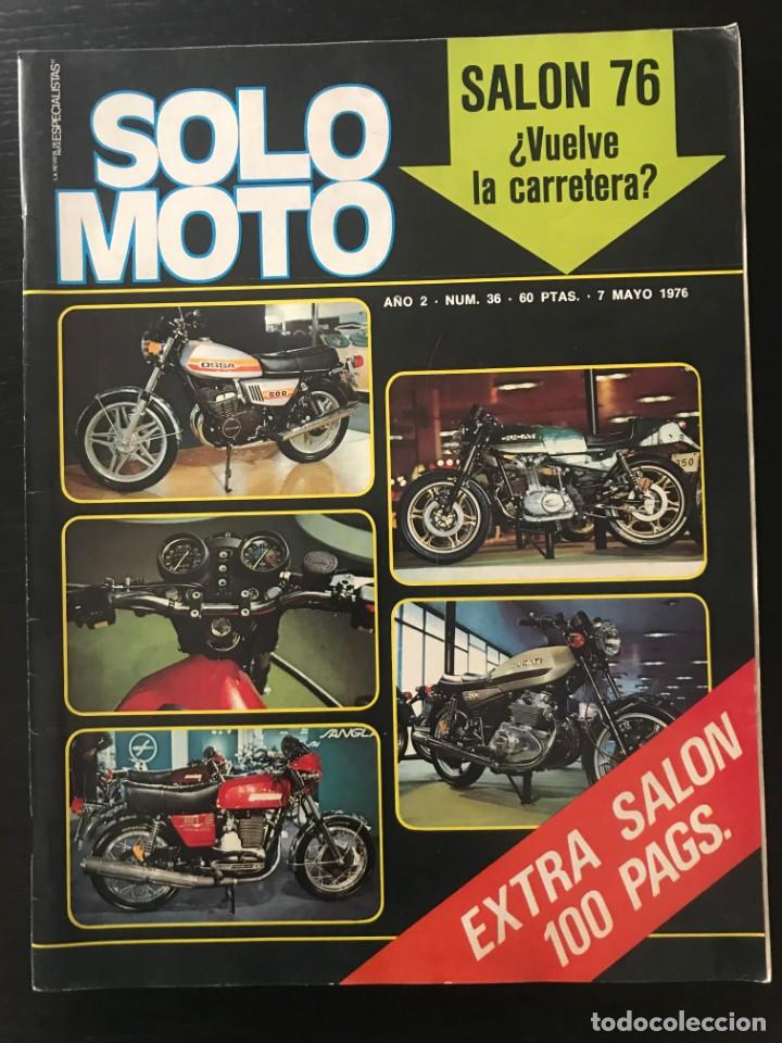 Automobili e Motociclette: SOLO MOTO N&ordm; 36 - EXTRA SALON BARCELONA POSTER VILLA HARLEY MOTOCROSS GRANADA GP AUSTRIA TT ESPA&Ntilde;A