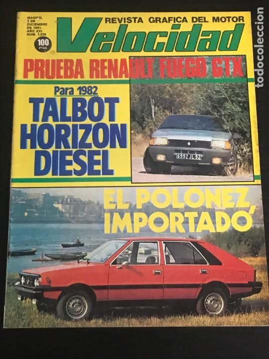 Automobili e Motociclette: VELOCIDAD N&ordm; 1056 - ALFA GTV 2.0 GRAND PRIX TALBOT HORIZON DIESEL FSO POLONEZ RENAULT FUEGO GTX