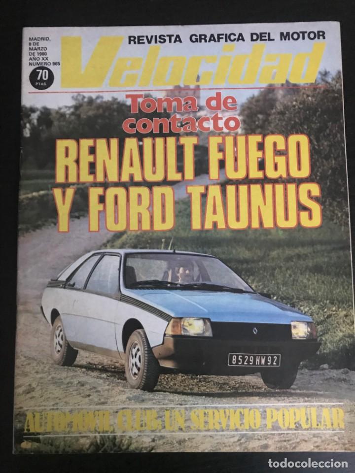 Automobili e Motociclette: VELOCIDAD N&ordm; 965 - FORD TAUNUS RENAULT FUEGO PUBLICIDAD DODGE HOT RODS LOTUS TURBO
