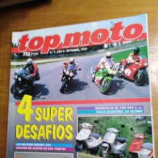 Coches y Motocicletas: REVISTA TOP MOTO Nº 9 - AÑO III - SEPTIEMBRE 1992- DEPORTIVAS DE 750-900 CC