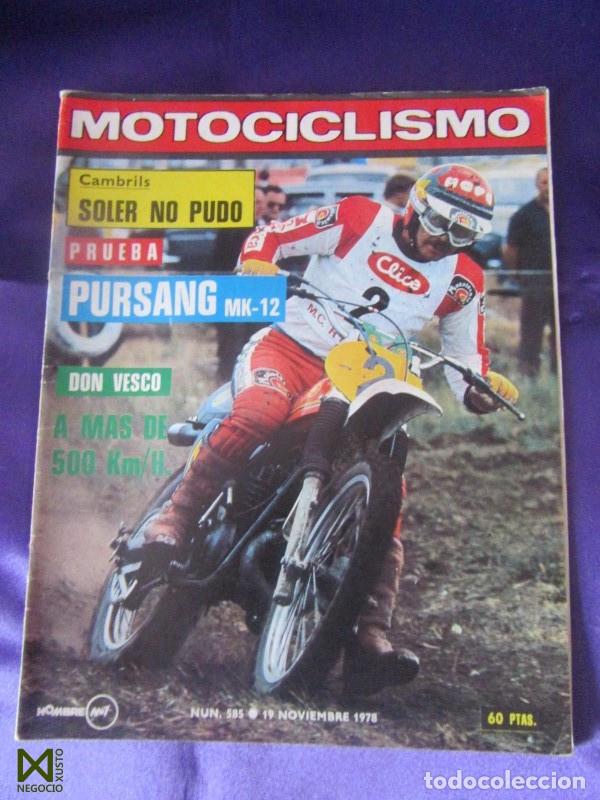 Cars and Motorcycles: MOTOCICLISMO N&ordm; 585. 19 NOVIEMBRE 1978