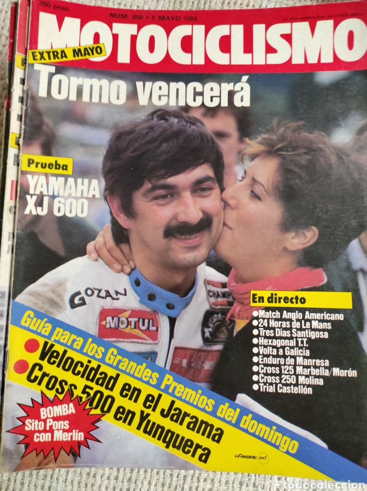 Cars and Motorcycles: MOTOCICLISMO N&ordm; 850 5 DE MAYO DE 1984 TORMO VENCERA - YAMAHA XJ 600 - TRES DIAS SANTIGOSA