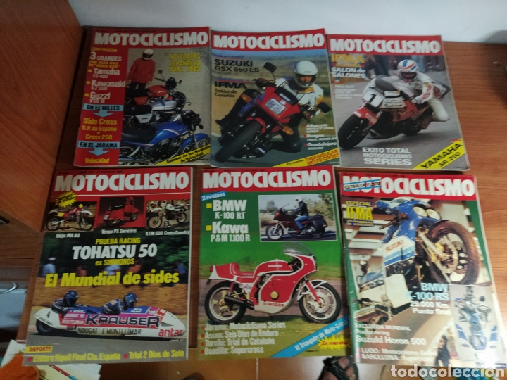 Cars and Motorcycles: Lote 6 revistas motociclismo a&ntilde;o 84 879 870 871 872 873 875