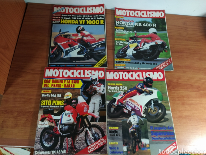 Cars and Motorcycles: Lote 4 revistas motociclismo a&ntilde;o 84 876 a 879
