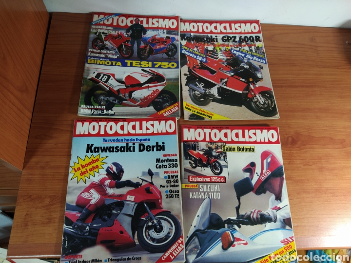 Cars and Motorcycles: Lote 4 revistas motociclismo a&ntilde;o 84 880 881 882 883