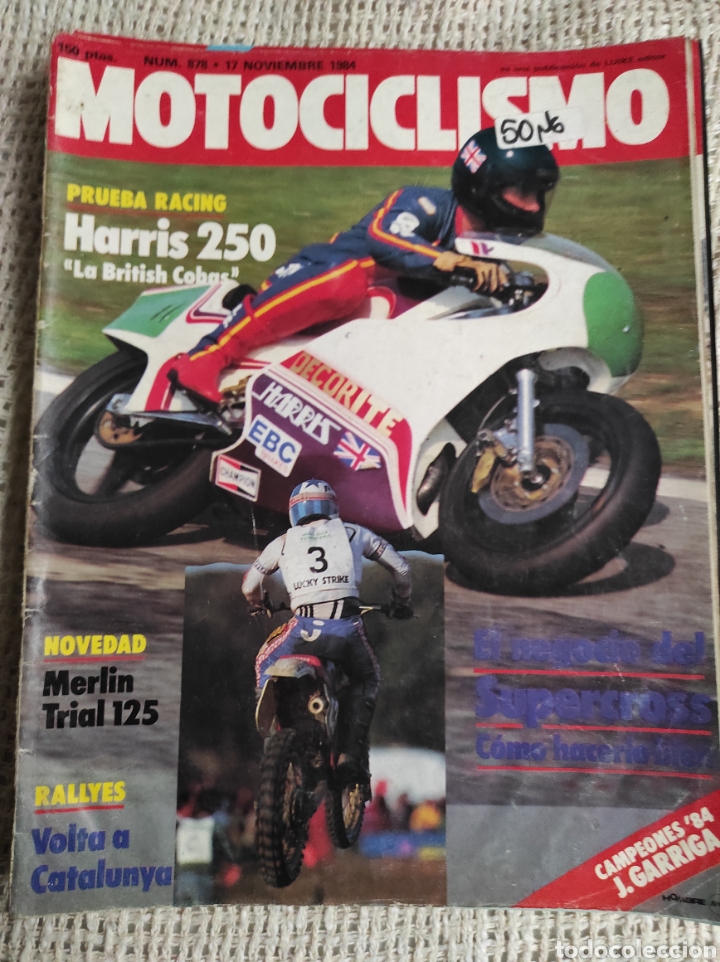 Cars and Motorcycles: MOTOCICLISMO. N&ordm; 878, 17 NOVIEMBRE 1984. HARRIS 250. MERLIN TRIAL..