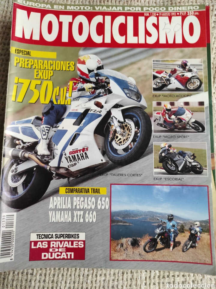 Cars and Motorcycles: MOTOCICLISMO N&ordm; 1330 A&Ntilde;O 1993. COMPARATIVA: YAMAHA FZR 1000 MOTOSPORT INTERNACIONAL, YAMAHA