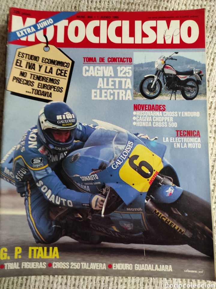 Automobili e Motociclette: MOTOCICLISMO N&ordm; 904 - JUNIO 1985 - CAGIVA 125 - HUSQVARNA CROSS Y ENDURO - CAGIVA CHOPPER