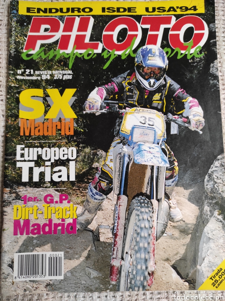 Automobili e Motociclette: PILOTO CAMPO Y DEPORTE N &deg; 21 1994 SX MADRID, EUROPEO TRIAL, 1&ordm; G.P. DIRT TRACK MADRID