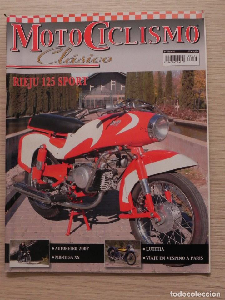 Cars and Motorcycles: Motociclismo Cl&aacute;sico n&ordm; 64, Enero 2008. Rieju 125 sport, XX de 1945, Lutetia 1924. Con poster