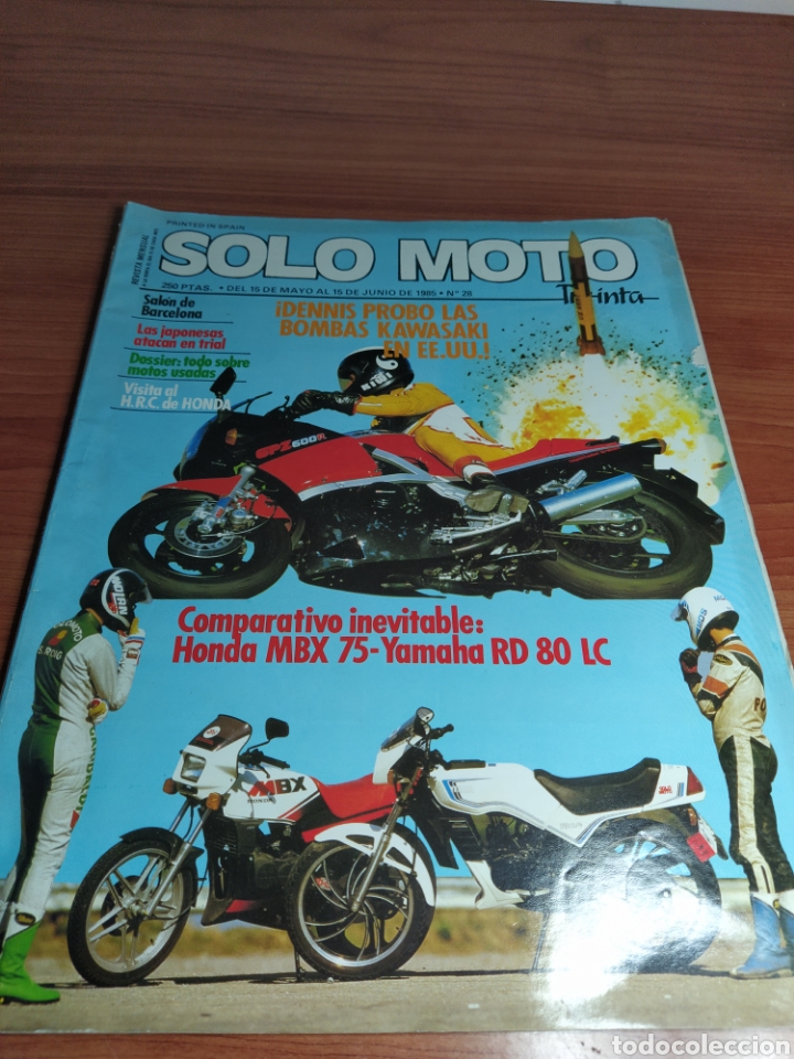 Cars and Motorcycles: Solo moto 30 N 28 a&ntilde;o 85 prueba mbx 75