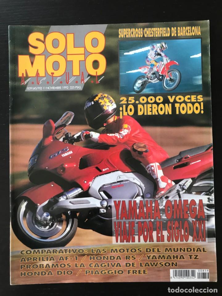 Automobili e Motociclette: SOLO MOTO N&ordm; 859 - YAMAHA GTS 1000 OMEGA SUPERCROSS BARCELONA PIAGGIO FREE HONDA DIO 50 CAGIVA V592