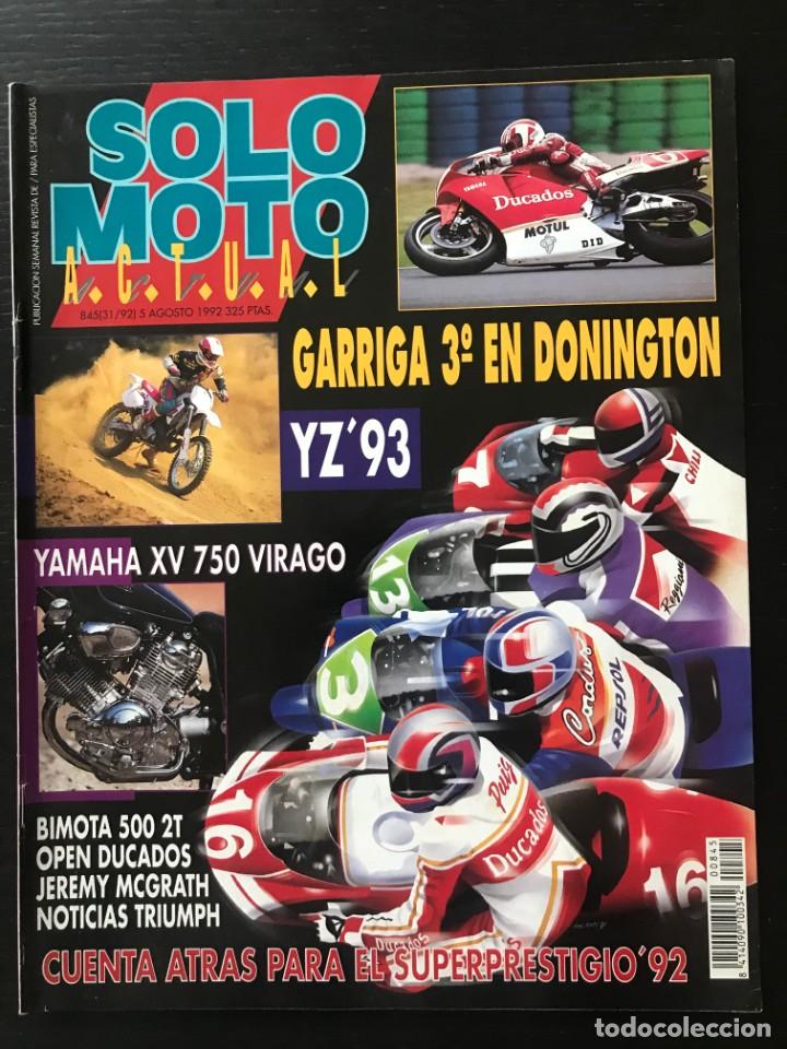 Automobili e Motociclette: SOLO MOTO N&ordm; 845 - YAMAHA XV 750 VIRAGO GP INGLATERRA BIMOTA YAMAHA YZ MOTOCROSS JEREMY MCGRATH