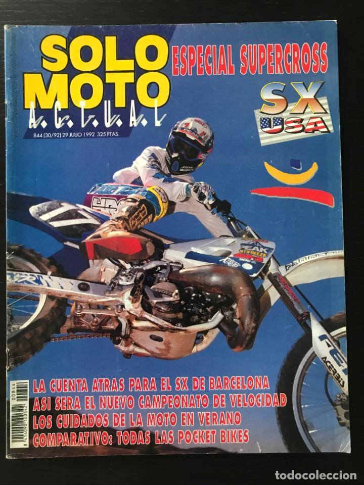 Automobili e Motociclette: SOLO MOTO N&ordm; 844 - OPEN DUCADOS SUPERBIKES SUPERCROSS USA SEGALE HONDA NX 650 LUCA CADALORA MINIMOTO