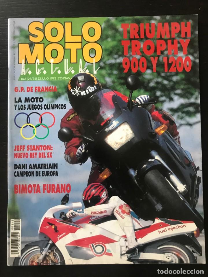 Automobili e Motociclette: SOLO MOTO N&ordm; 843 - TRIUMPH TROPHY 900 1200 NORTON F1 SPORT GP FRANCIA JEFF STANTON MOTOCROSS BIMOTA