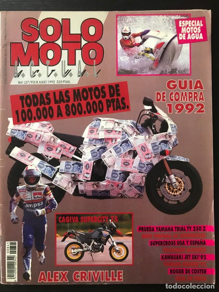 Automobili e Motociclette: SOLO MOTO N&ordm; 841 - TRIAL ITALIA MOTOS AGUA YAMAHA TY 250 M ALEX CRIVILLE DE COSTER MOTOCROSS CAGIVA