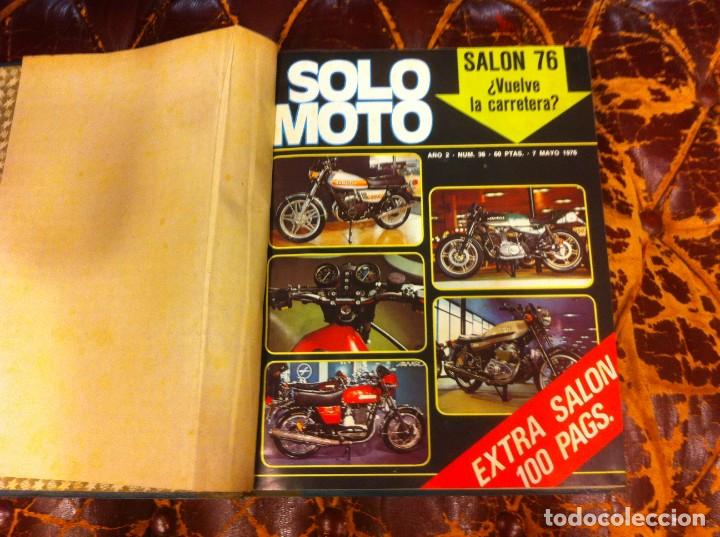 Autos und Motorr&auml;der: REVISTA SOLO MOTO (TOMO ENCUADERNADO. n&ordm; 36 AL 44) 1976. CONSERVA LAS CUBIERTAS ORIGINALES
