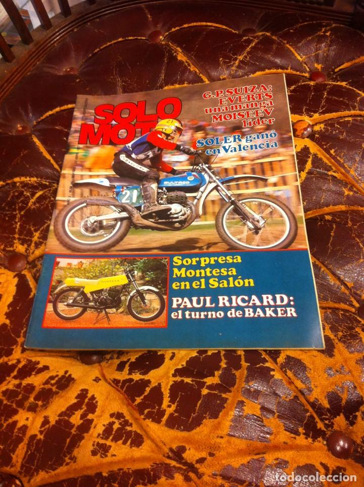 Autos und Motorr&auml;der: REVISTA SOLO MOTO. N&ordm; 86. ABRIL 1977. MONTESA. PAUL RICARD: EL TURNO DE BAKER