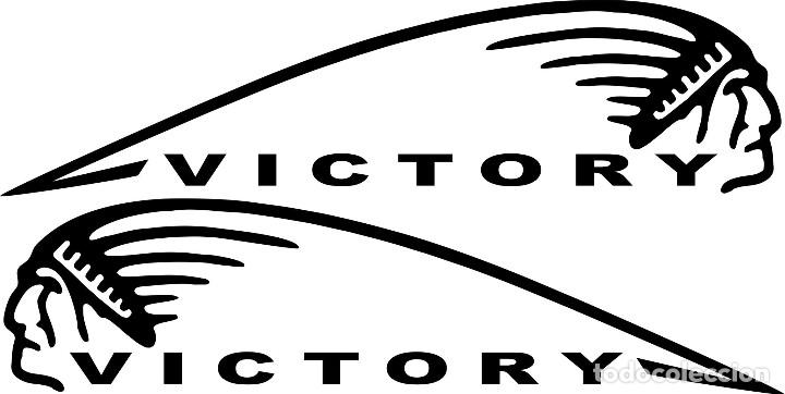 Coches y Motocicletas: Indian Motorcycles VICTORY Vinyl decal sticker Biker Harley Davidson
