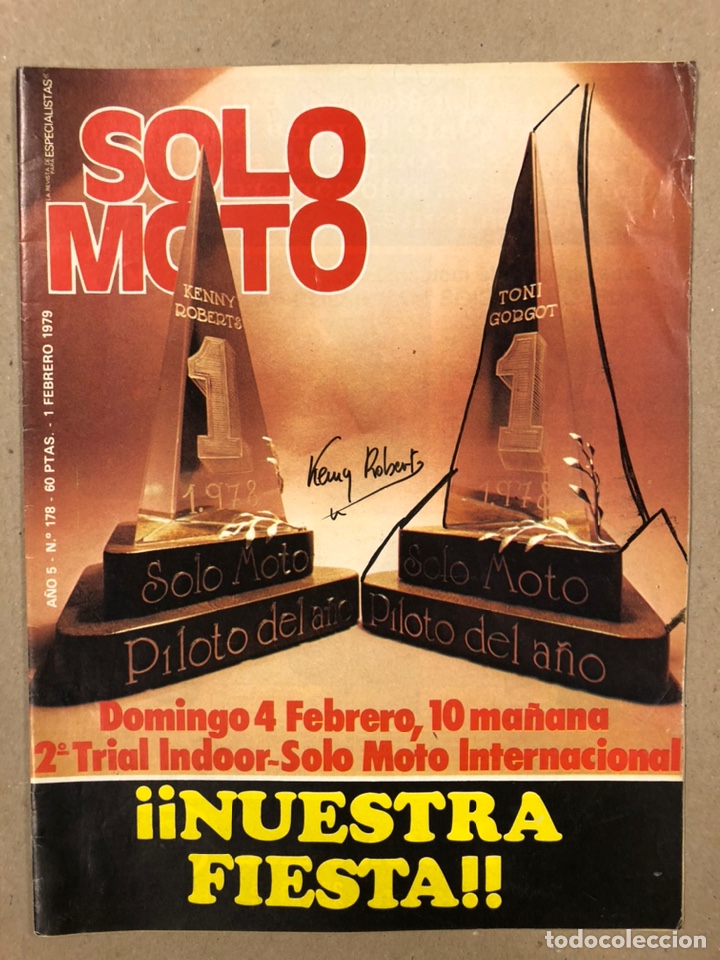 Cars and Motorcycles: SOLO MOTO N&deg; 178 (1979). POSTER KORK BALLINGTON, PUCH X-30 CROSS, ENTREVISTA &Aacute;NGEL NIETO,...