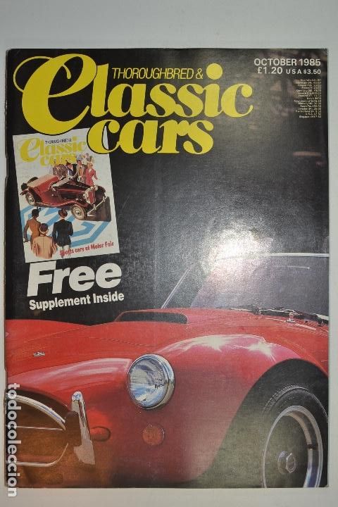 Automobili e Motociclette: 1985 REVISTA THOROUGHBRED & CLASSIC CARS - RELIANT SABRE SIX - BENTLEY ENCOUNTER