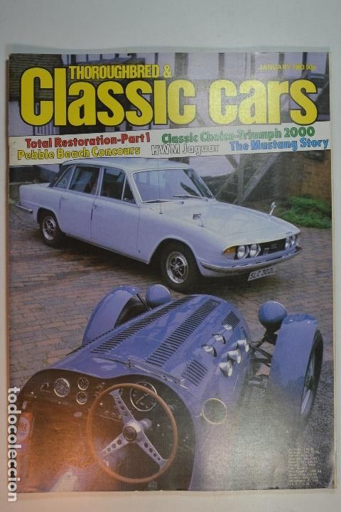 Coches y Motocicletas: 1983 REVISTA THOROUGHBRED & CLASSIC CARS - TRIUMPH 2000 - THE MUSTANG STORY - HWM JAGUAR