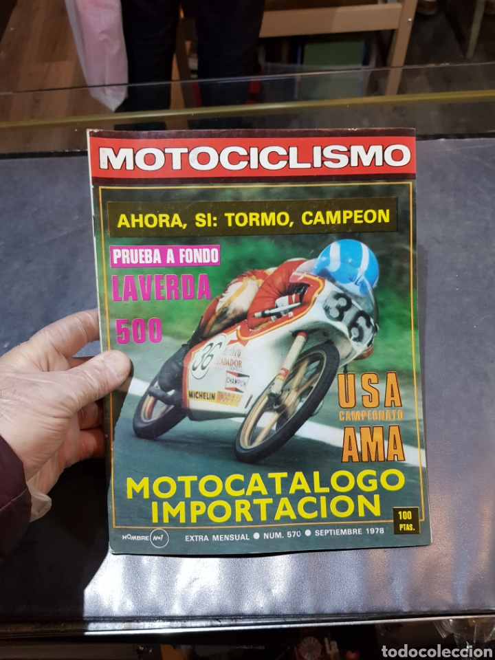 Cars and Motorcycles: Revista Motociclismo n&uacute;mero 570 del a&ntilde;o 1978 con p&oacute;ster central