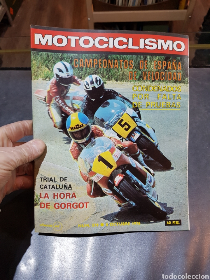 Cars and Motorcycles: Revista Motociclismo n&uacute;mero 579 del a&ntilde;o 1978 trial de Catalu&ntilde;a con p&oacute;ster central