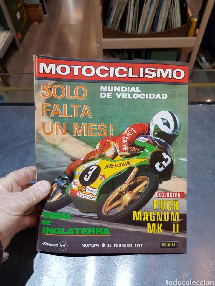 Cars and Motorcycles: Revista Motociclismo 599 del a&ntilde;o 1979 trial de Inglaterra con p&oacute;ster