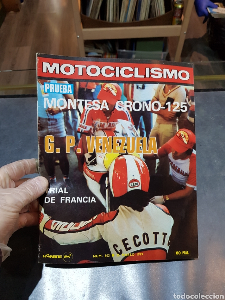 Cars and Motorcycles: Revista Motociclismo n&uacute;mero 603 del a&ntilde;o 1979 con p&oacute;ster central