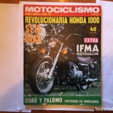 Coches y Motocicletas: REVISTA MOTOCICLISMO SALON IFMA'74 - HONDA 1000 -NORTON GUS - POSTER BENJAMIN GRAU, G. P. MONTJUICH