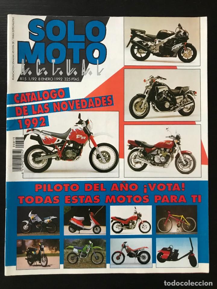Autos und Motorr&auml;der: SOLO MOTO N&ordm; 815 - VESPINO F9 HONDA NSR 500 250 ENTREVISTA ALEX CRIVILLE RABASA PANTHER 50 FD10