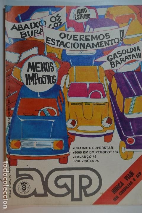 Coches y Motocicletas: 1975 REVISTA ACP - 5000 KM EN PEUGEOT 104 KM . CHAIMITE