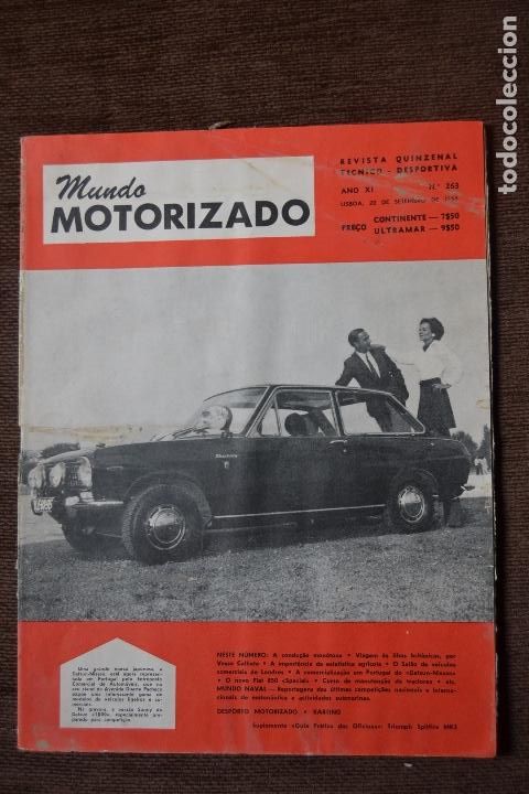 Automobili e Motociclette: 1968 N&ordm; 263 REVISTA MUNDO MOTORIZADO - FIAT 850 SPECIAL - SALON AUTOMOVIL DE LONDRES
