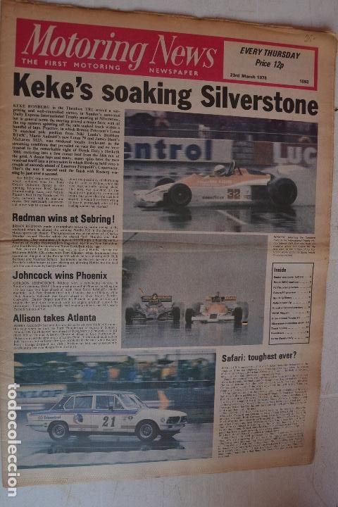 Autos und Motorr&auml;der: 23 MARZO 1978 PERI&Oacute;DICO MOTORING NEWS -23 MARCH 1978 MOTORING NEWS NEWSPAPER - F1 - RALLYE