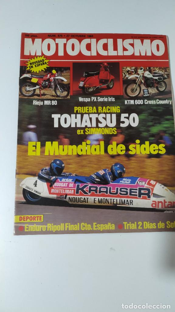 Voitures et Motocyclettes: MOTOCICLISMO NUM, 875 de 27 de octubre de 1984