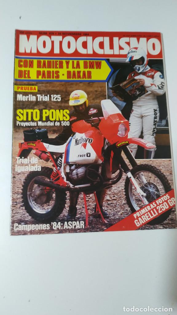 Voitures et Motocyclettes: MOTOCICLISMO NUM, 879 de 24 de noviembre de 1984