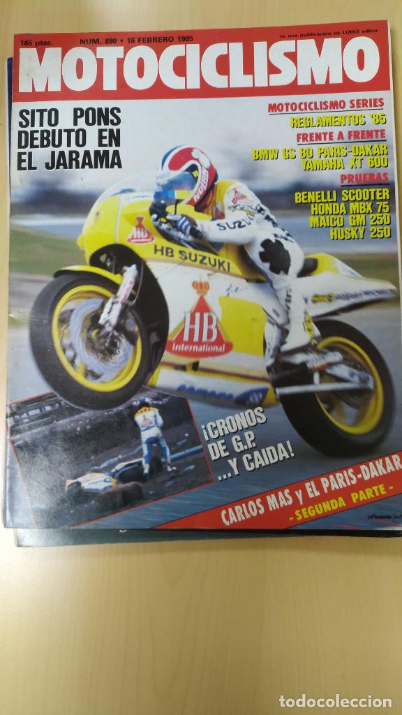 Voitures et Motocyclettes: MOTOCICLISMO NUM, 890 de 16 de febrero de 1985