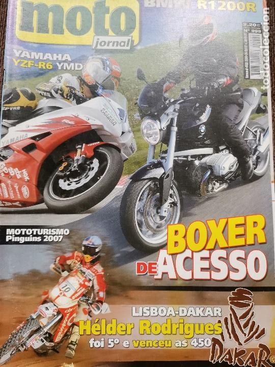 Voitures et Motocyclettes: 2007 REVISTA MOTO JORNAL - LISBOA-DAKAR - YAMAHA YZF-R6 YMD