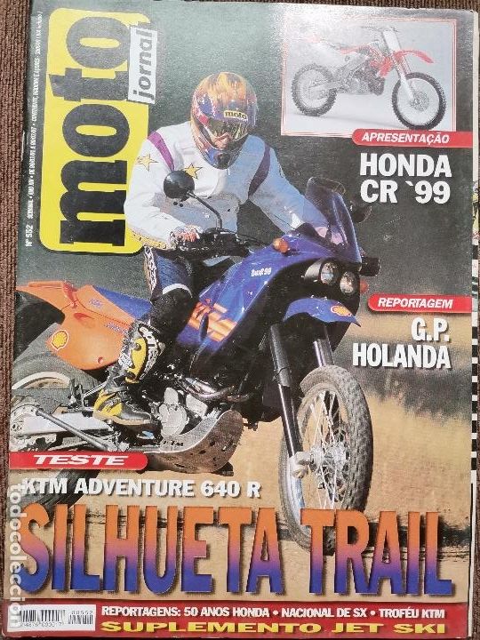 Voitures et Motocyclettes: 1998 REVISTA MOTO JORNAL - HONDA CR 99 - GP HOLANDA - KTM ADVENTURE 640 R