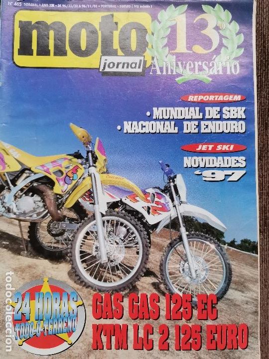 Voitures et Motocyclettes: 1996 REVISTA MOTO JORNAL - GAS GAS 125 EC - KTM LC2 125 - MUNDIAL SBK - NACIONAL ENDURO