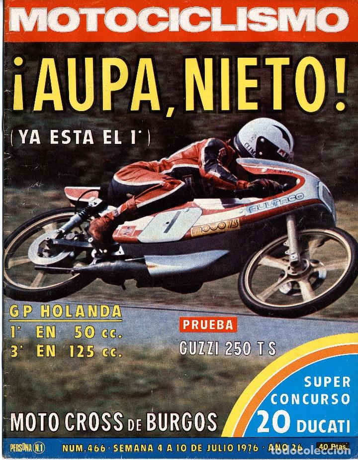 Voitures et Motocyclettes: Revistas Motociclismo 1976, 2&ordm; semestre 466-467-468-469-474-475-476-477-480-484