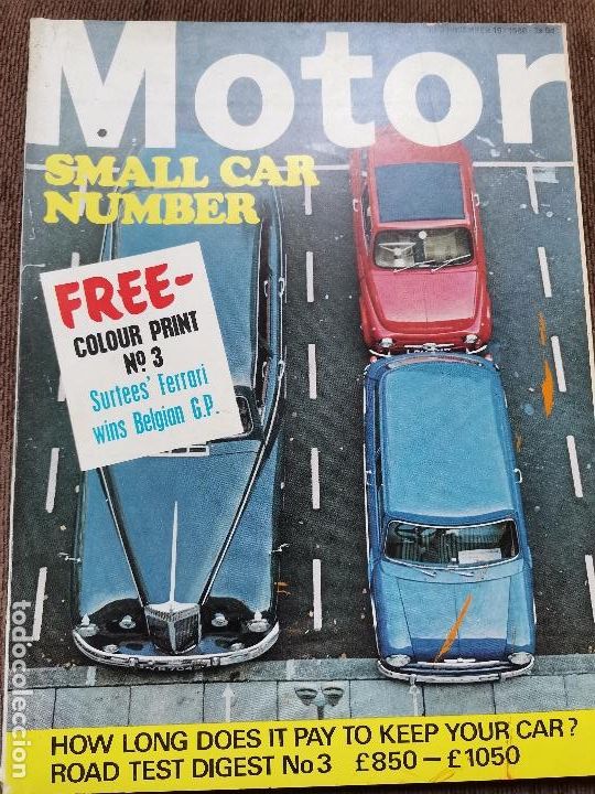 Voitures et Motocyclettes: 1966 REVISTA MOTOR - ROAD TEST SINGER CHAMOIS SPORT - THE FASTEST FERRARI